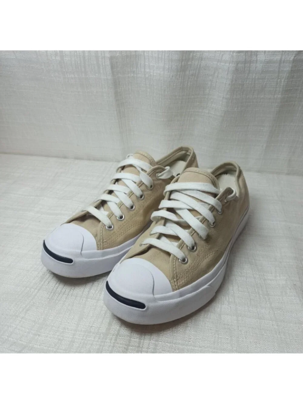 CONVERSE Jack Purcell Low Oat Milk Beige Canvas Shoes A11569C Mens 6.5 Womens 8